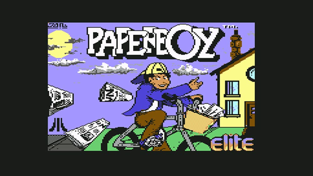 Paperboy-©-1984-Mindscape,Elite,-Atari-Games-Corporation